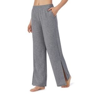 Refinery29 Womens Side Slit Wide Leg Jersey Pajama Pants,X-Small